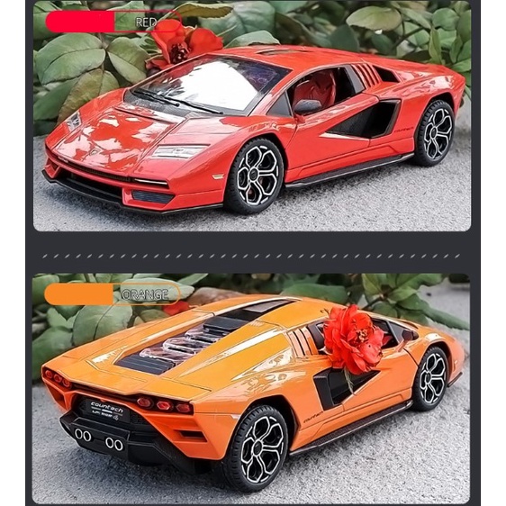 Xe mô hình Lamborghini Countach LPI800 1:24 Chezhi