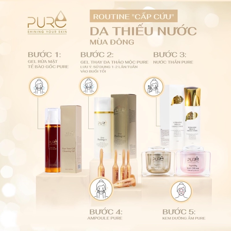 Xịt Khoáng Pure nhập khẩu 100% Hàn Quốc  chính hãng – Đánh Thức Làn Da Ngủ Quên
