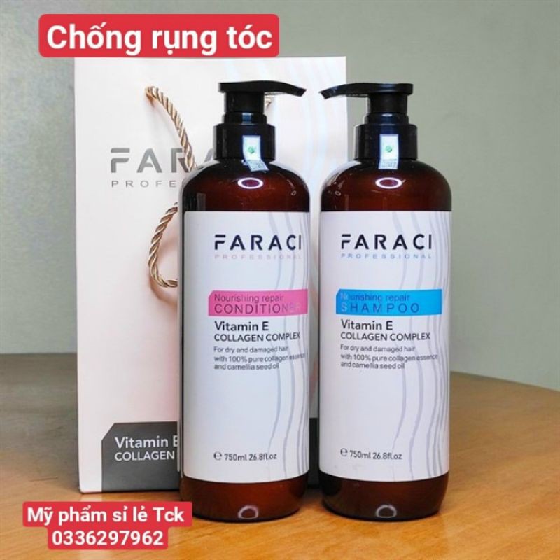 [HÀNG CHÍNH HÃNG]Cặp gội xả FARACI 750 ML mẫu mới nhất DẦU GỘI XẢ SIÊU PHỤC HỒI FARACI chống rụng tóc