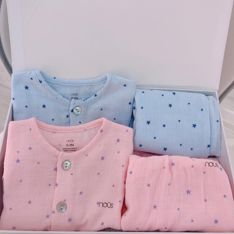 Bộ dài tay cài thẳng dài xô cho bé trai/bé gái