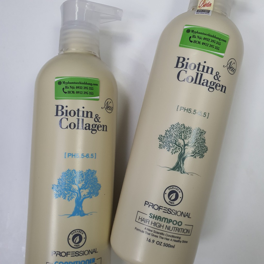Dầu gội xả phục hồi và kích thích mọc tóc Biotin & Collagen 500ml - 1000ml | BigBuy360 - bigbuy360.vn