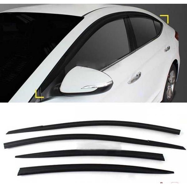 🔥 Freeship 🔥 Ốp viền cong chân kính inox xe Avante cao cấp/ Phụ kiện làm đẹp, đồ chơi xe Huynđai avante