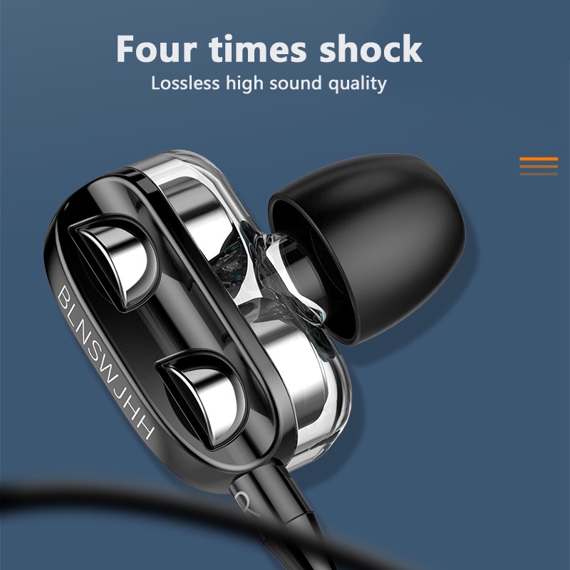 Tai Nghe Nhét Tai ETRONIK Có Micro Jack 3.5Mm Âm Thanh Siêu Trầm Tai Nghe Âm Thanh HiFi stereo Thoải Mái