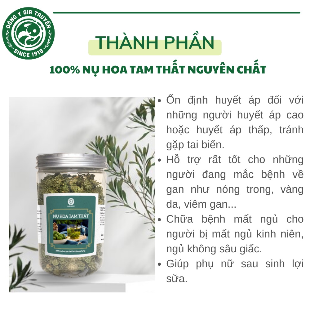 Nụ hoa tam thất Đông y gia truyền Thông Cát (Since 1918) - phương pháp an toàn cho giấc ngủ