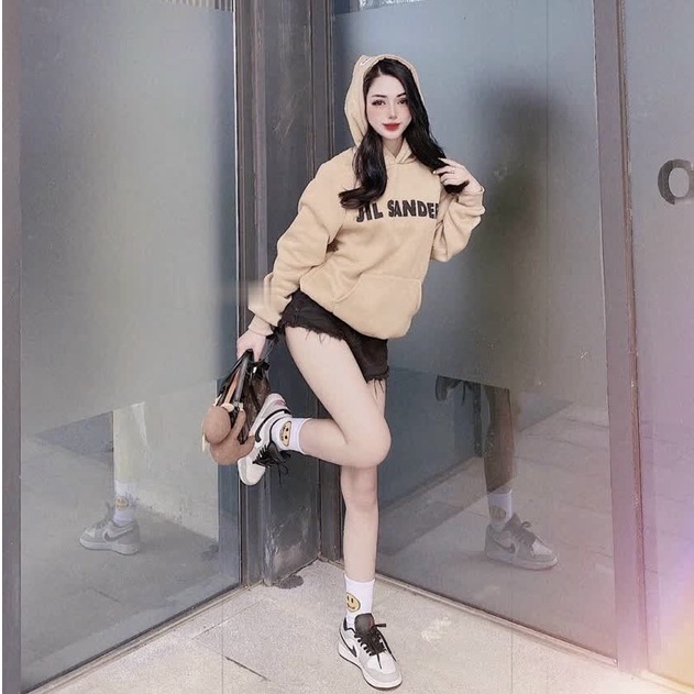 Áo nỉ Hoodie jil sander , áo nỉ bông hoodie unisex nữ phong cách hàn quốc