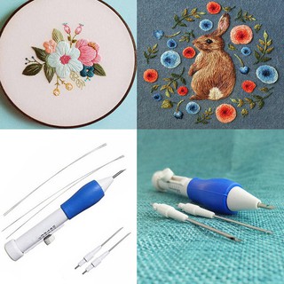 Bộ dụng cụ thêu đầu kim đơn giản