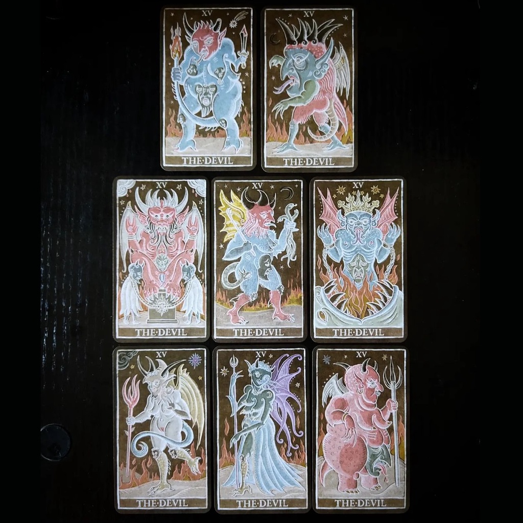 Bài Trionfi della Luna Tarot Paradoxical Illustrated Pips Edition