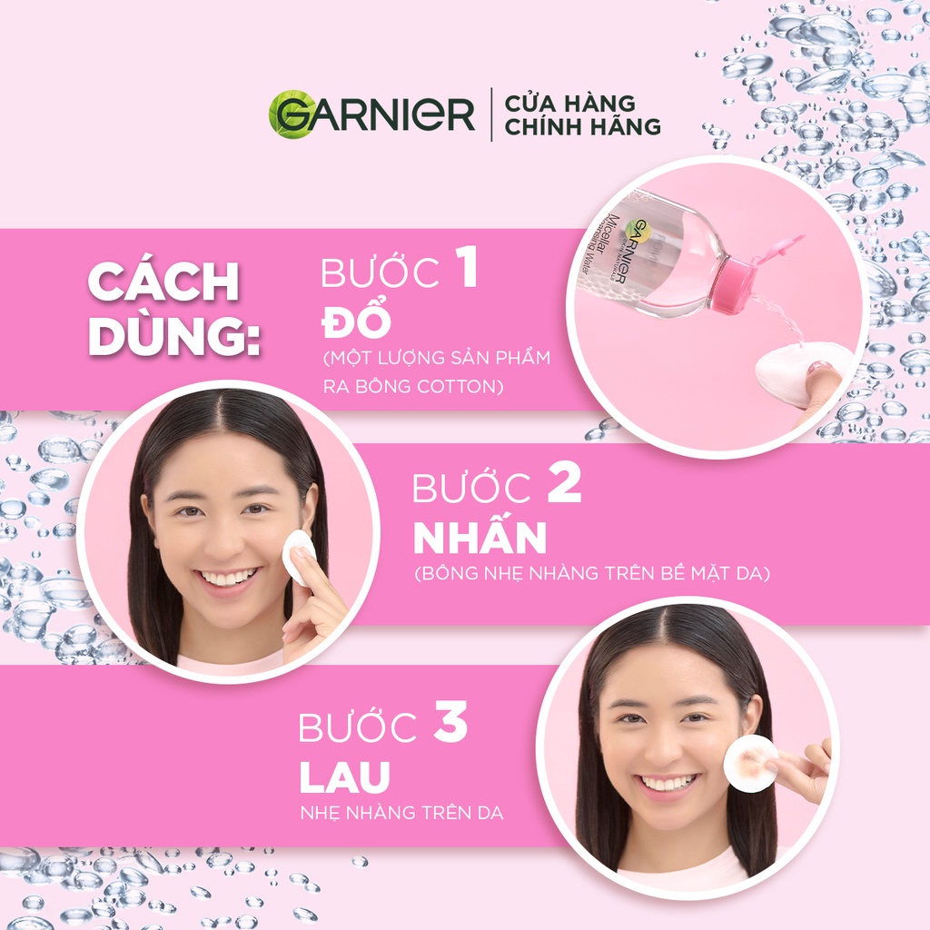 [HB Gift] Nước Tẩy Trang làm sạch sâu dịu nhẹ cho da nhạy cảm - Garnier Micellar Cleansing Water 50ml  | BigBuy360 - bigbuy360.vn