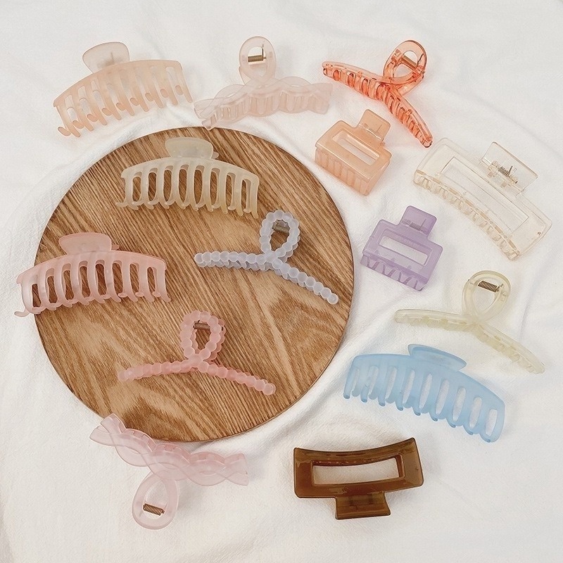 Kẹp Tóc Càng Cua Acrylic Nhiều Kiểu Dáng Thời Trang Mùa Hè Phong Cách Hàn Quốc Dành Cho Nữ