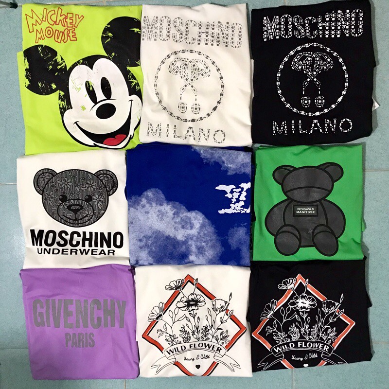 Áo phông QC form rộng tay lỡ dán unisex nam nữ chọn trên live đủ màu đủ kiểu đủ họa tiết | BigBuy360 - bigbuy360.vn