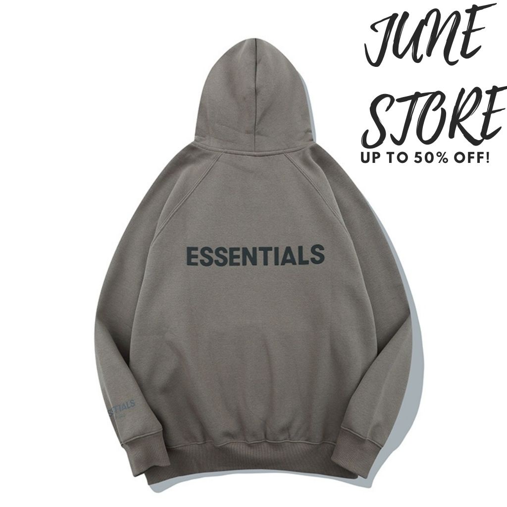Áo khoác essentials có mũ, Hoodie Jacket Fear Of God Essentials
