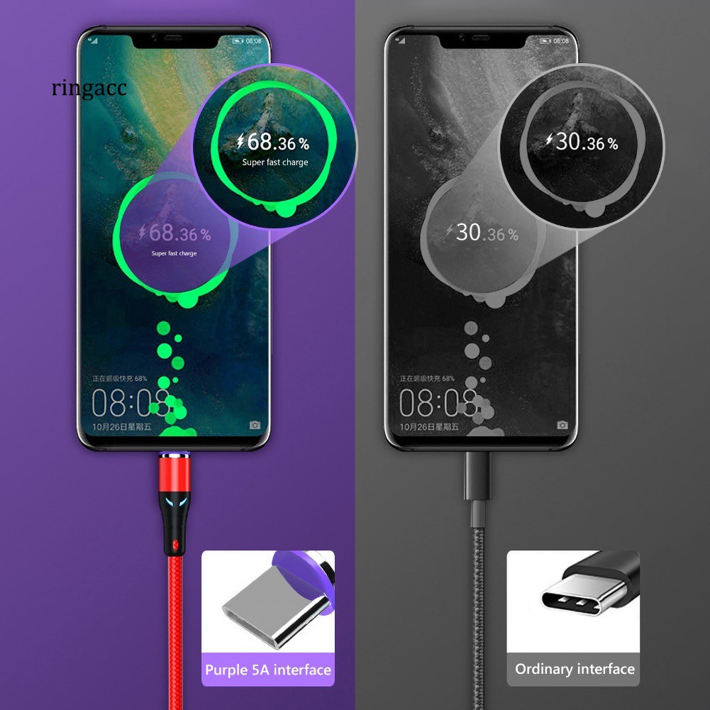 Cáp Sạc Nhanh 5a Qc3.0 8pin Micro Usb Type-C Cho Android