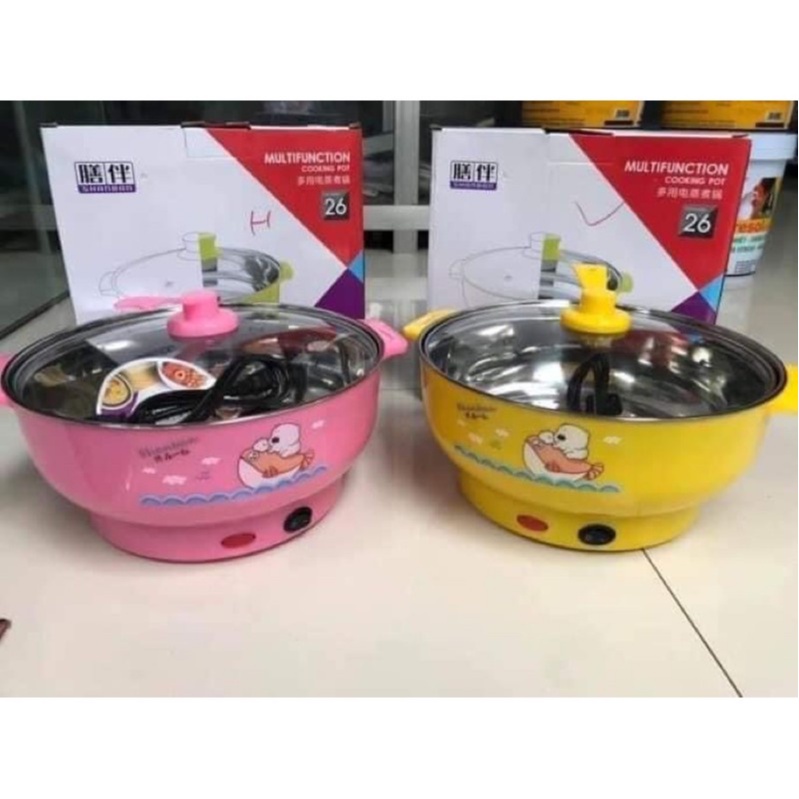 Nồi Lẩu Điện Nika Dành Cho Cả Gia Đình, Nồi Lẩu Điện Size 26cm,Công Suất 1000w Đa Năng