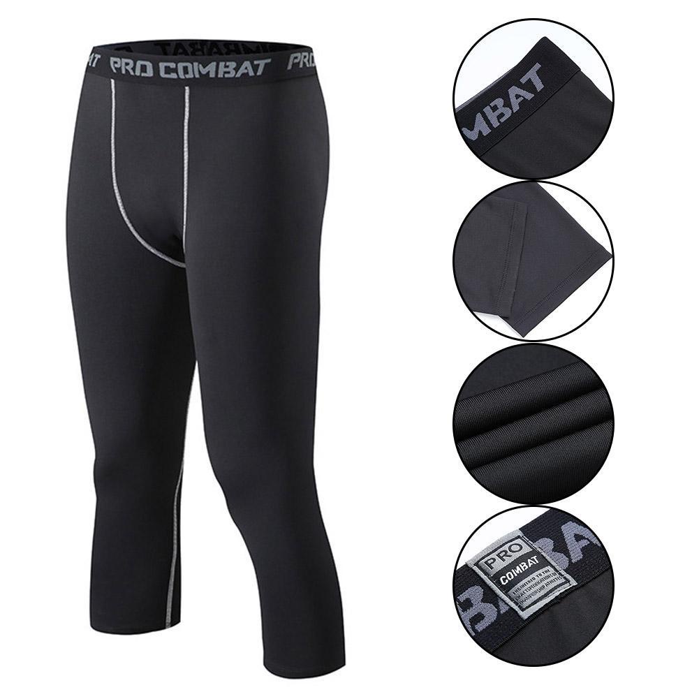 Quần Legging Thể Thao Co Giãn Tốt Khô Thoáng Nhanh Thời Trang Cao Cấp Cho Nam