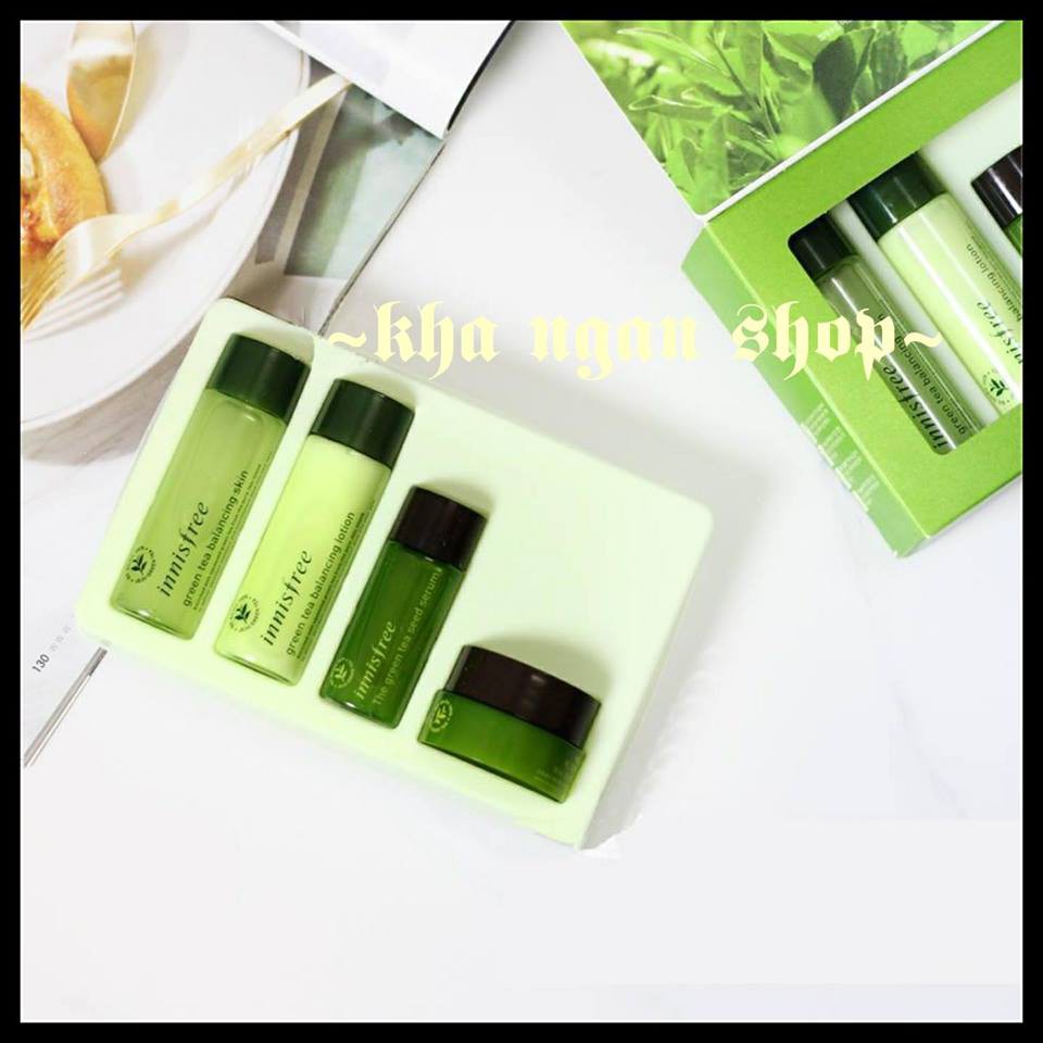 Bộ dưỡng da trà xanh mini Innisfree Green Tea Special Kit 4 in 1