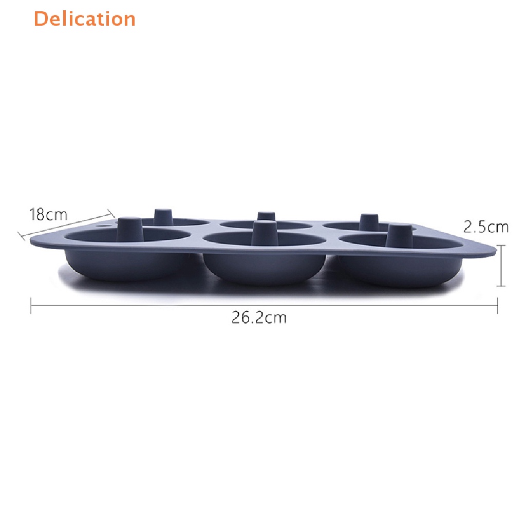 1 Khuôn Silicone Làm Bánh Donut 6 Lỗ Tiện Dụng