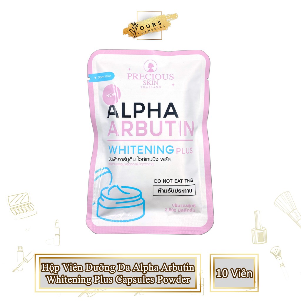 [Auth Thái] Hộp 10 Viên Dưỡng Da Alpha Arbutin Whitening Plus Capsules Powder | BigBuy360 - bigbuy360.vn