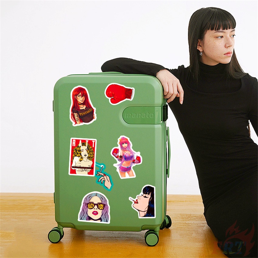 ❉ Sexy Cool Girl Series 01 Modern Beauty Lady Stickers ❉ 50Pcs/Set DIY Fashion Waterproof Mixed Luggage Laptop Skateboard Doodle Decals Stickers