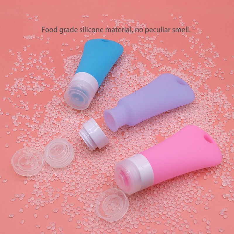 Bộ 3 Chai Chiết Mỹ Phẩm Du Lịch Bằng Silicone Tiện Dụng