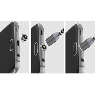 Cáp sạc từ tính 3 trong 1 Type-C cho iPhone Android