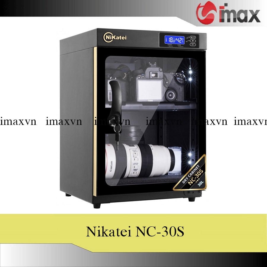 Tủ chống ẩm Nikatei NC-30S GOLD (30 lít) + Bộ vệ sinh máy ảnh 8 in 1