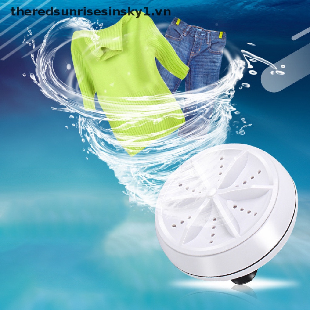 Máy giặt siêu âm mini di động xoay được 1.vn】