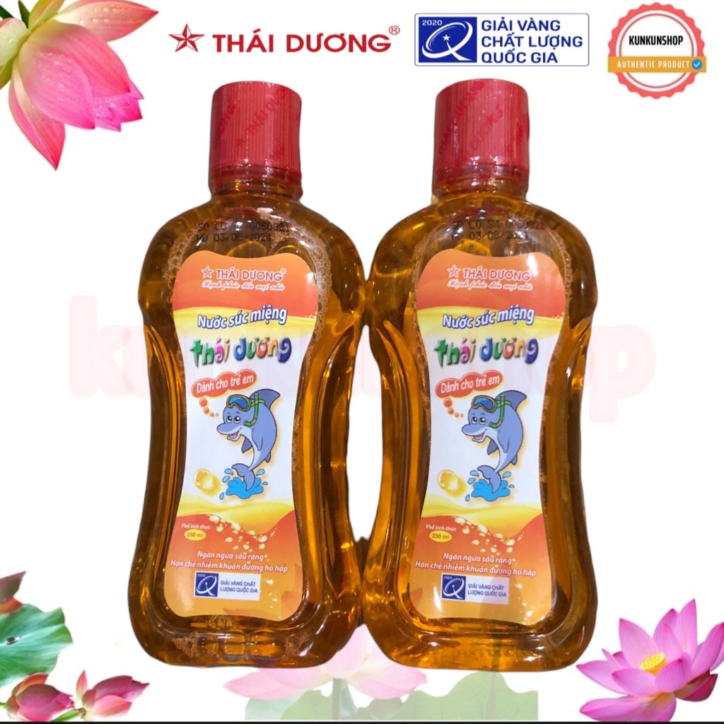 ✔️SALE KHỦNG✔️ Nước Súc Miệng giành cho trẻ em Chai 250ml Sao Thái Dương Hết Nhiệt Miệng, Sạch Mảng Bám