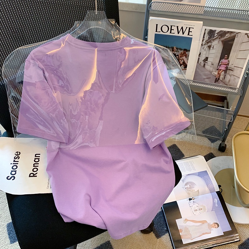 NRVP Áo Thun Tay Ngắn Cổ Tròn Thời Trang Mùa Hè Phong Cách Hàn Quốc Mới