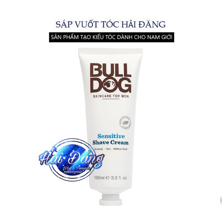 [ Chính hãng UK ] Kem cạo râu Cho Da Nhậy Cảm Bulldog Sensitive Shave Cream – 100ml