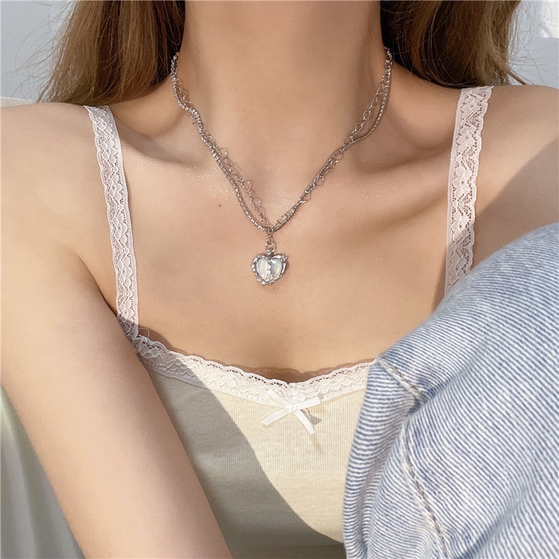 Vòng cổ Mặt Trái Tim Đơn Giản Thời Trang Cho Nữ