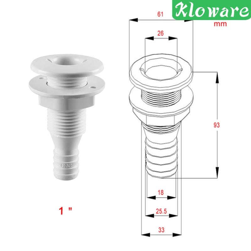 Đầu nối tàu thuyền 3/4 inch~1-1/2'' | BigBuy360 - bigbuy360.vn