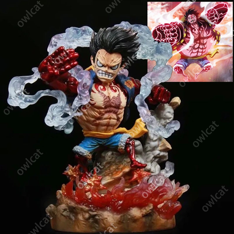 Mô hình nhân vật Luffy trong phim hoạt hình One Piece 14cm Gear 4 boundman Luffy vs Doflamingo Ver. bằng PVC