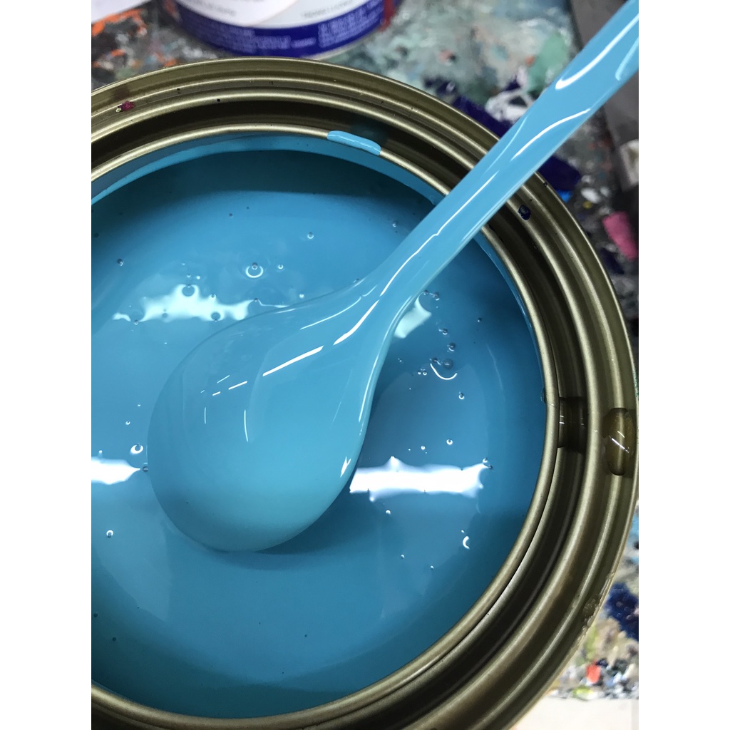 Sơn Màu Xanh Nitron (Sơn Oto, xe máy) Đóng Lon 1Kg