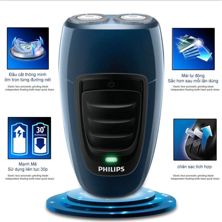 Máy Cạo Râu 2 lưỡi- Máy cạo râu Philips PQ182- PQ190