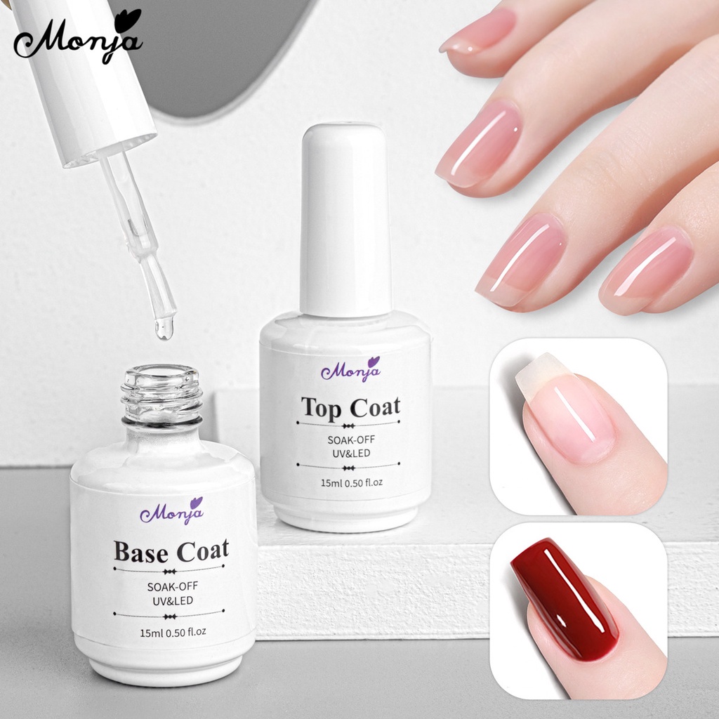 MONJA 1 Lọ Nước Sơn Móng Tay 15ml Có Đèn LED Chất Lượng Cao