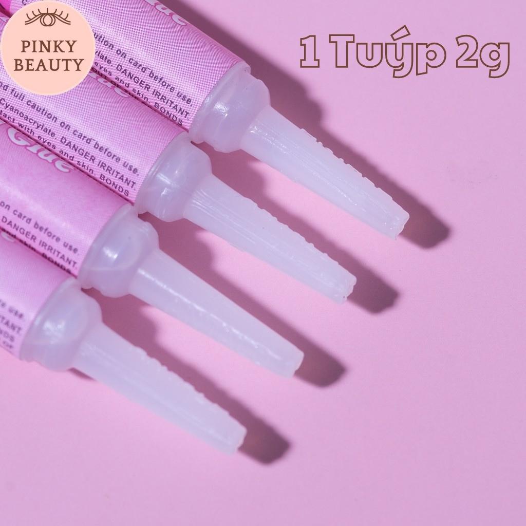 Set 10 Tuýp Keo Dán Móng Giả Nail Glue Chính Hãng, Keo Dán Móng, Dính Móng Tuýp 2g Pinky Beauty Tiện Lợi Bền Chắc