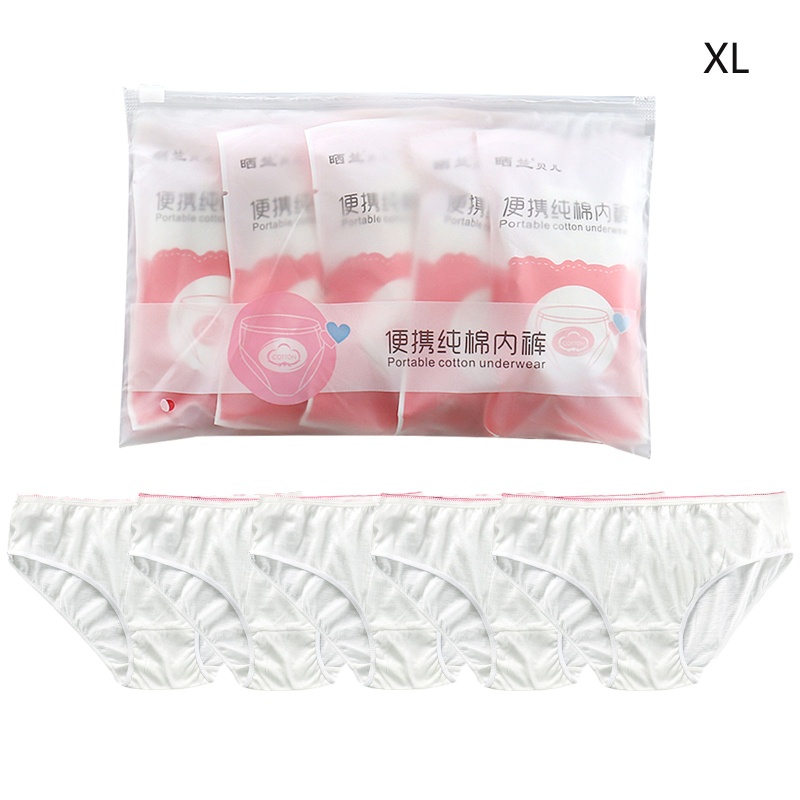 Set 5 Quần Lót Chăm Sóc Sức Khỏe Dùng Một Lần Size M / L / X / XL / 2XL / 3XL