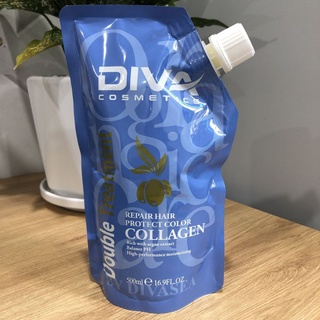 Hấp túi Diva Collagen 500ml hàng cty