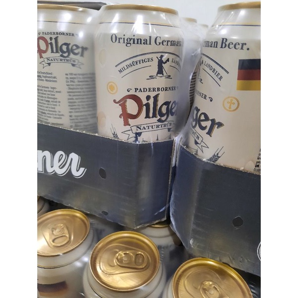 Bia Pilger 5% của Đức thùng 24 lon, 500ml