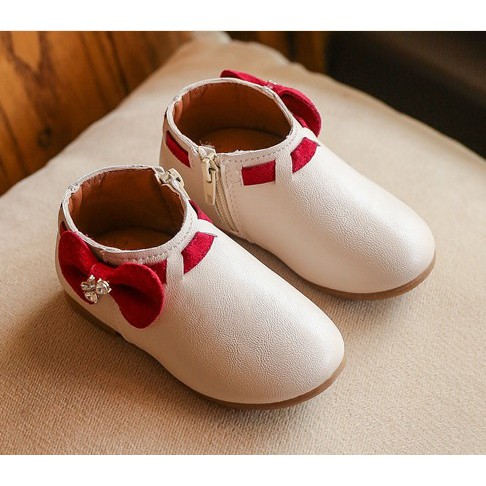 thanh lý xả kho hàng trưng bày Giày Nơ Hàn Quốc cổ cao cho bé gái 1-5 tuổi (form nhỏ) mã A-8 (802)