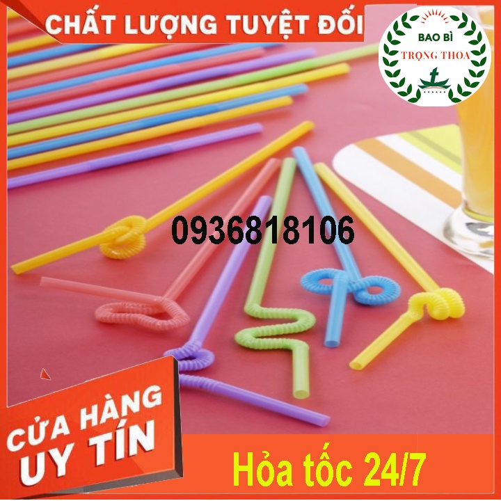 Ống hút nghệ thuật tạo hình (1 gói 50 ống)