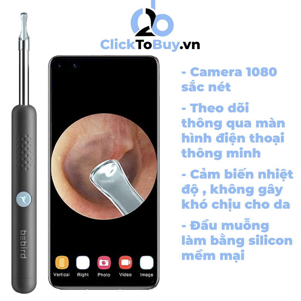 Bộ lấy ráy tai thông minh Bebird R1- Dụng cụ lấy ráy tai thông minh Bebird