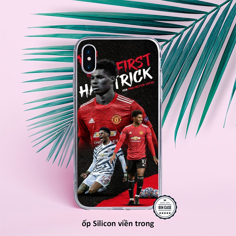 ⚽Ốp Lưng In Hình Marcus Rashford Đẹp ⚽Ốp MU Manchester United iphone 13 12 11 Pro Max 6s 6 7 8 Plus X Xr XsMax BONGDA019