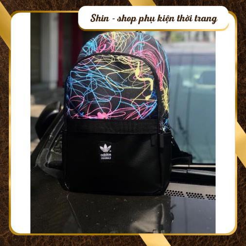 [người bán địa phương] Balo thể thao đi học du lịch 3 lá Unisex Originals Backpack Galaxy  Shin Shop Leather