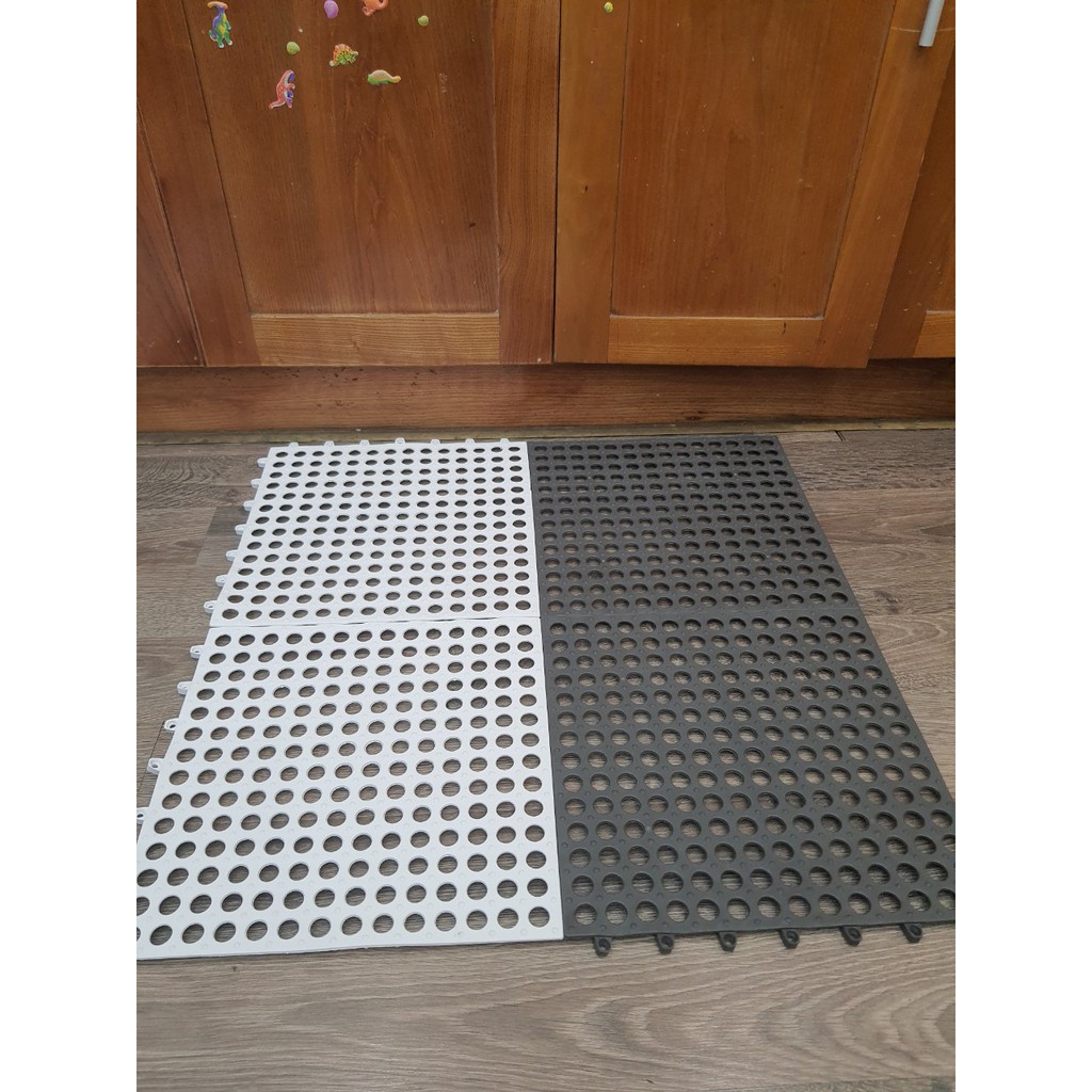 Tấm lót sàn 3T / thảm nhựa lỗ lót sàn 3T, miếng thảm ghép trải sàn nhà chống trơn trượt cho sàn nhà tắm, nhà vệ sinh