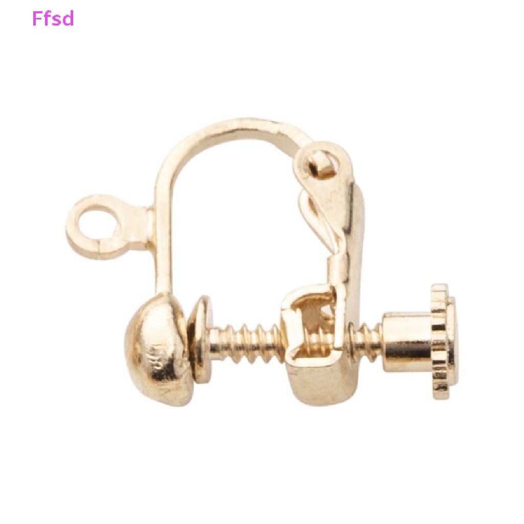{Ffsd} Set 10 Khuyên Tai Dạng Kẹp Không Đau Hình Chữ U Vô Hình Diy Bán Chạy
