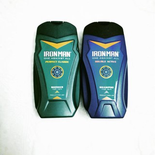 bộ đôi dầu gội và sữa tắm hương nước hoa nam iron man