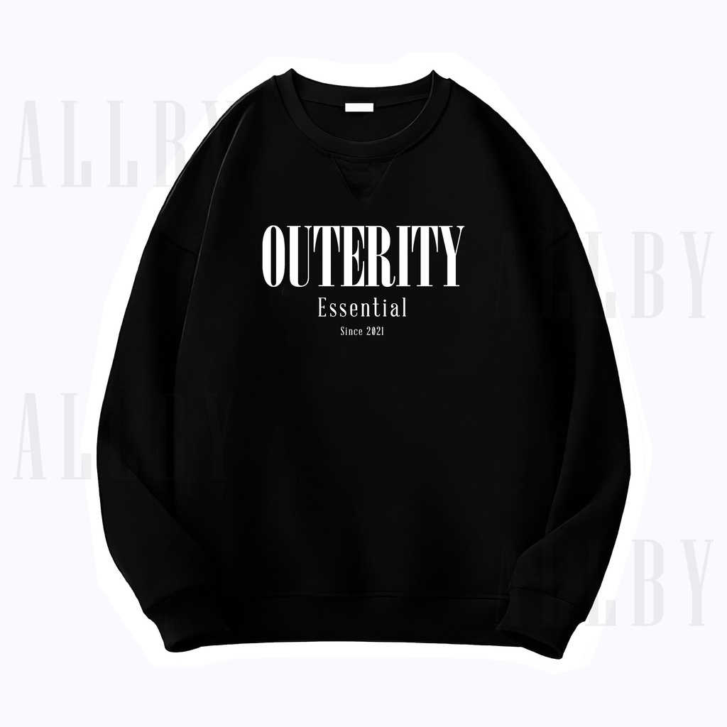 Áo sweater nỉ nam nữ Unisex Outerity Classic tay dài form rộng