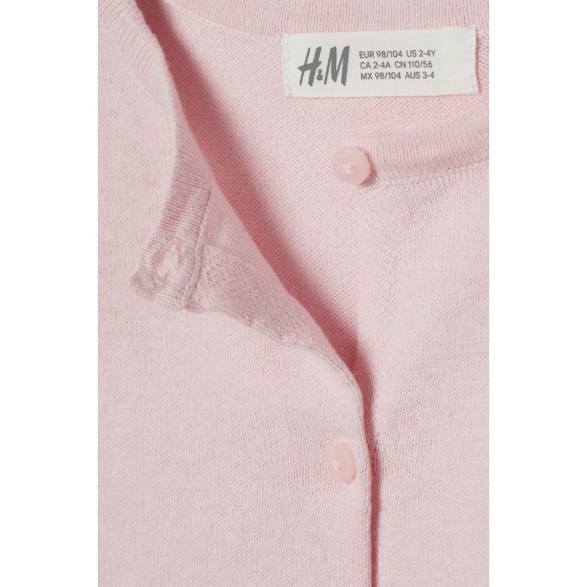 Áo cardigan hồng HM H&amp;M _hàng chính hãng Anh