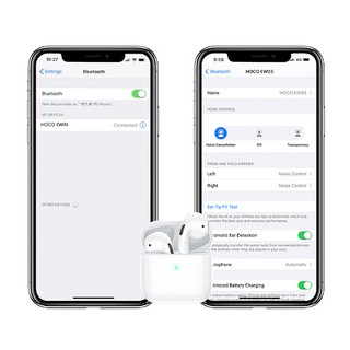 Tai nghe Airpot Hoco ES46 (EW03) cửa sổ Pop Up, hỗ trợ đổi tên, định vị, cảm ứng đa điểm, TWS Bluetooth - Chính hãng